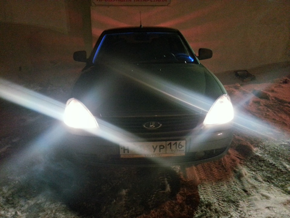 Лампы OSRAM NIGHT BREAKER в дальний и ближний свет — Lada Приора ...