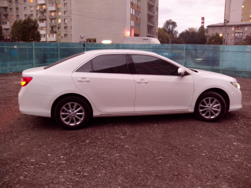 Тонировка и диодизация. — Toyota Camry (XV50), 2 л, 2014 года ...