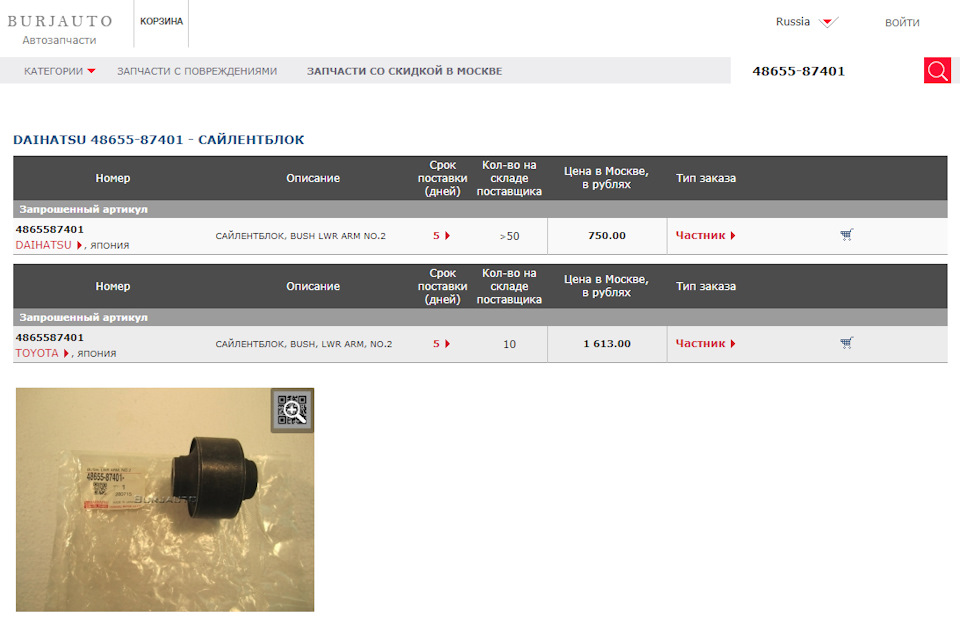 Daihatsu vs. Toyota — Lexus RX (2G). Запчасти на фото: 4865587401