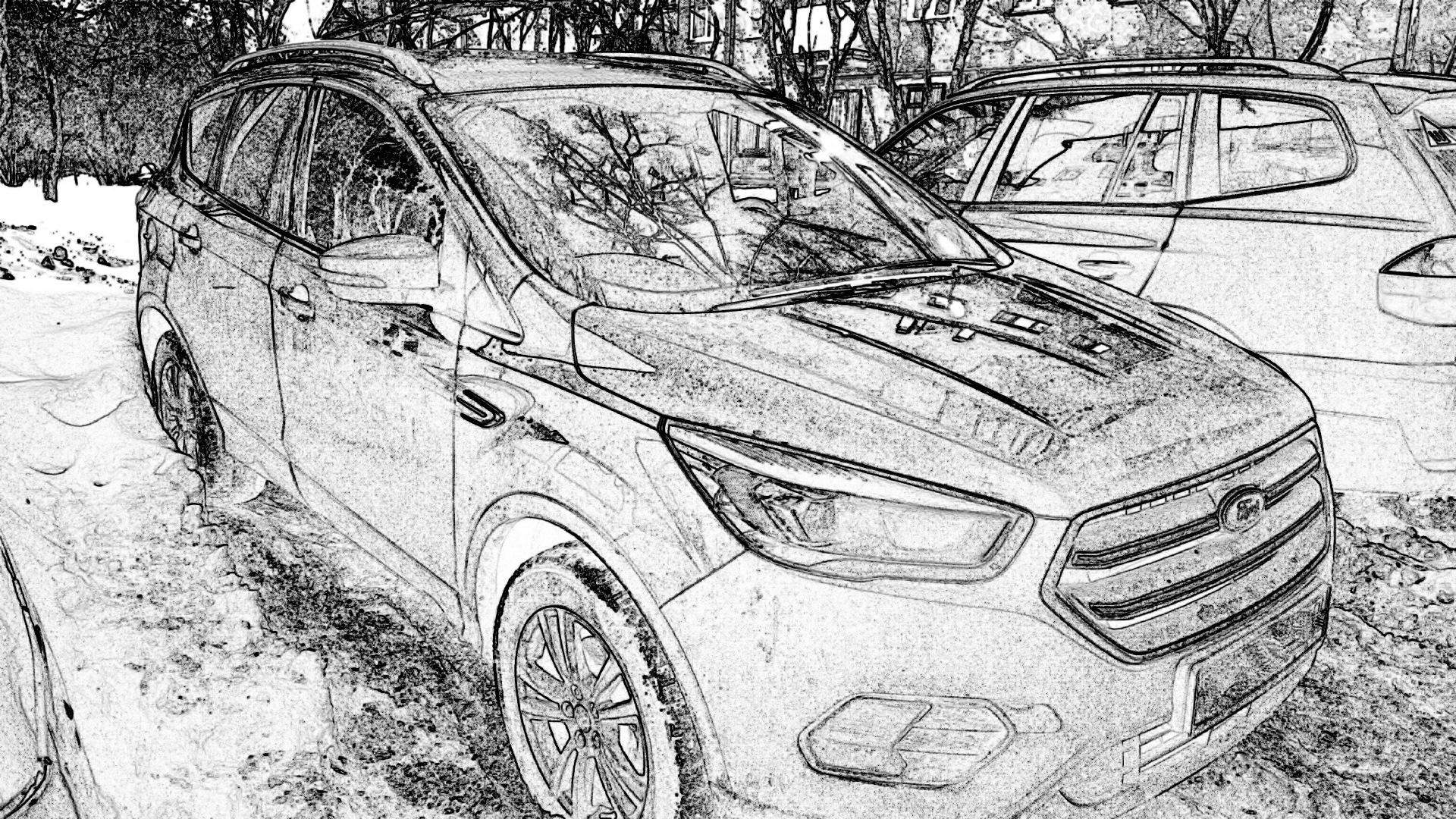 Ford kuga рисунок