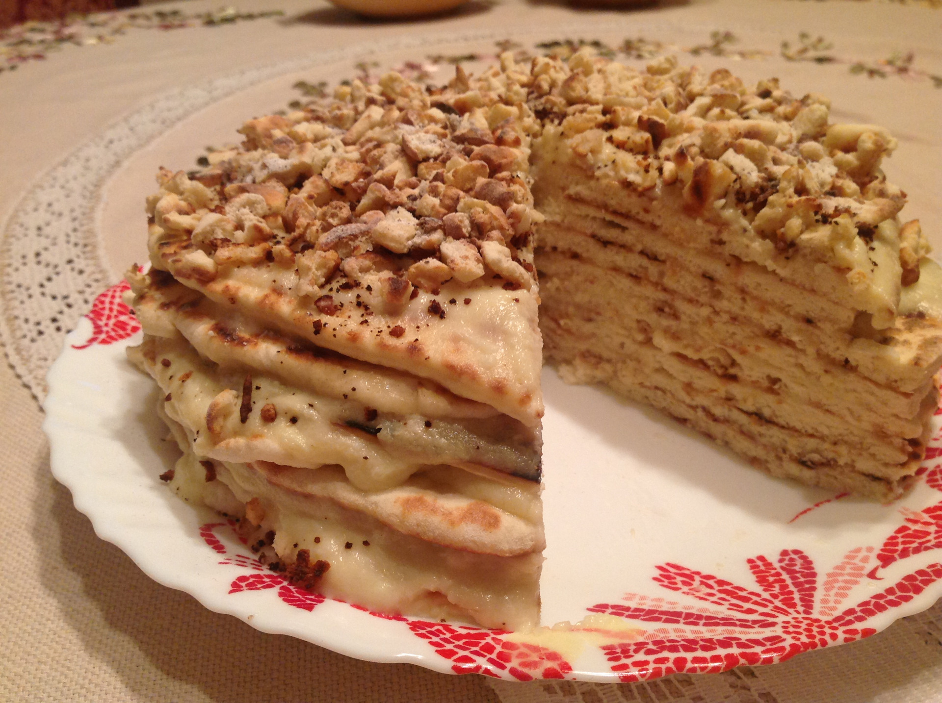 Торт на сковороде со сгущенкой с заварным кремом пошаговый рецепт с фото в домашних