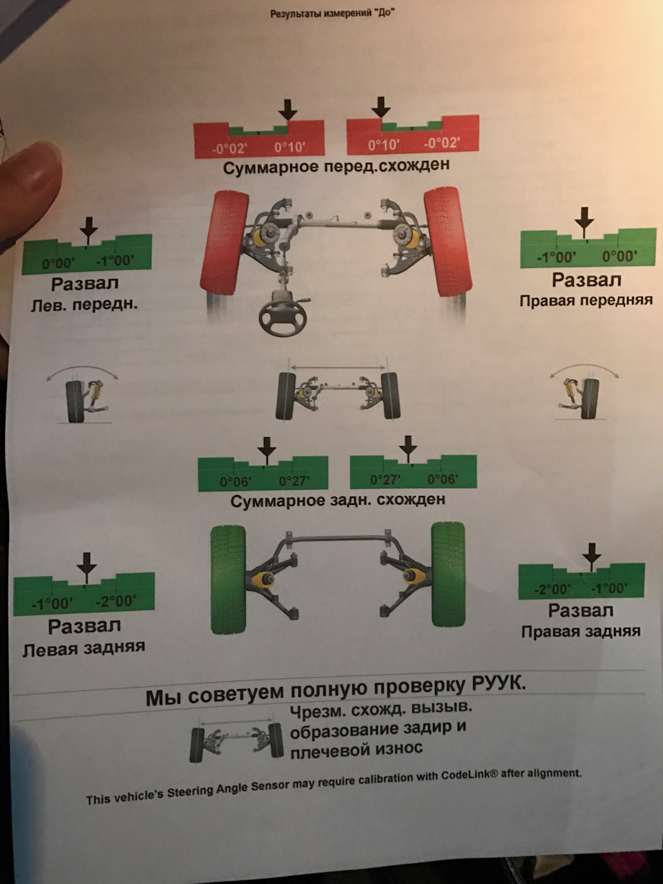 Проверка ходовой на стенде — Hyundai Avante (5G), 1,6 л, 2012 года ...