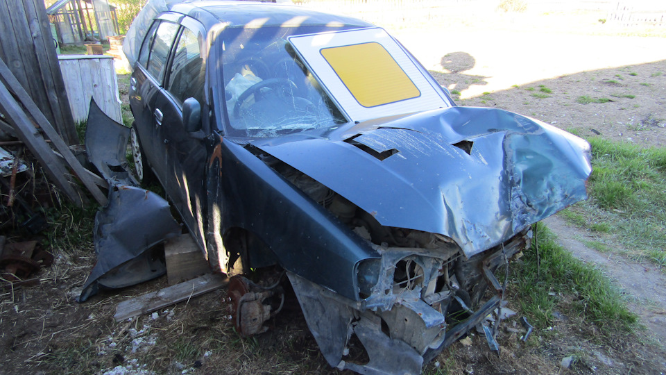 Старлет умер( — Toyota Starlet (90), 1,3 л, 1997 года | ДТП | DRIVE2