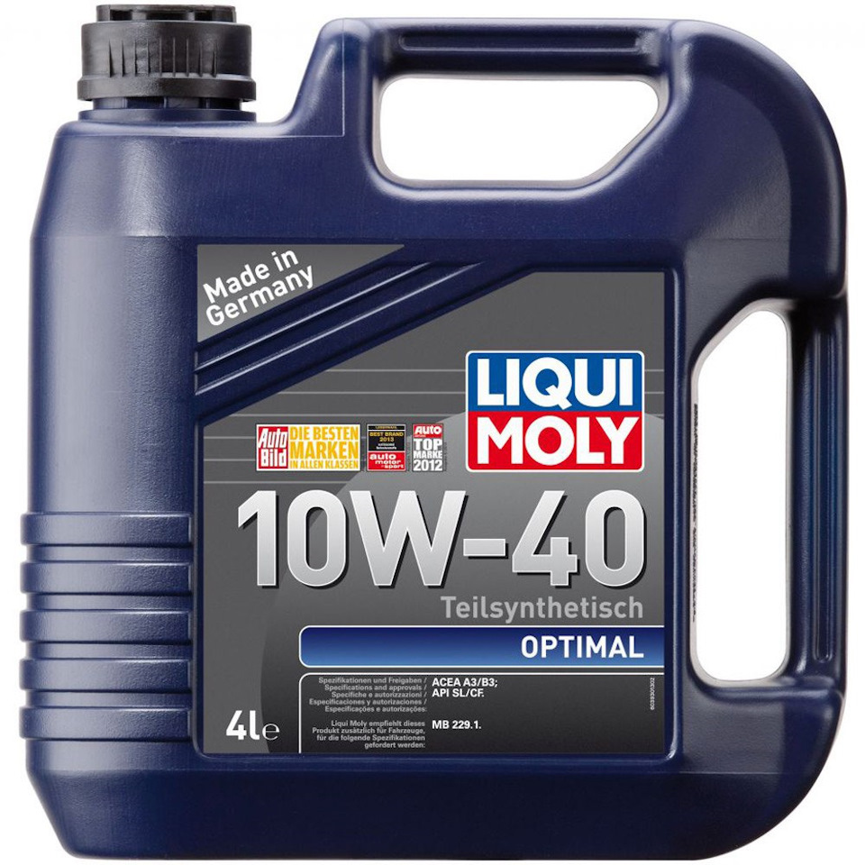 Полусинтетическое моторное масло Optimal 10W-40 для автомобилей ВАЗ, ГАЗ,  УАЗ — Liqui Moly в Казани на DRIVE2