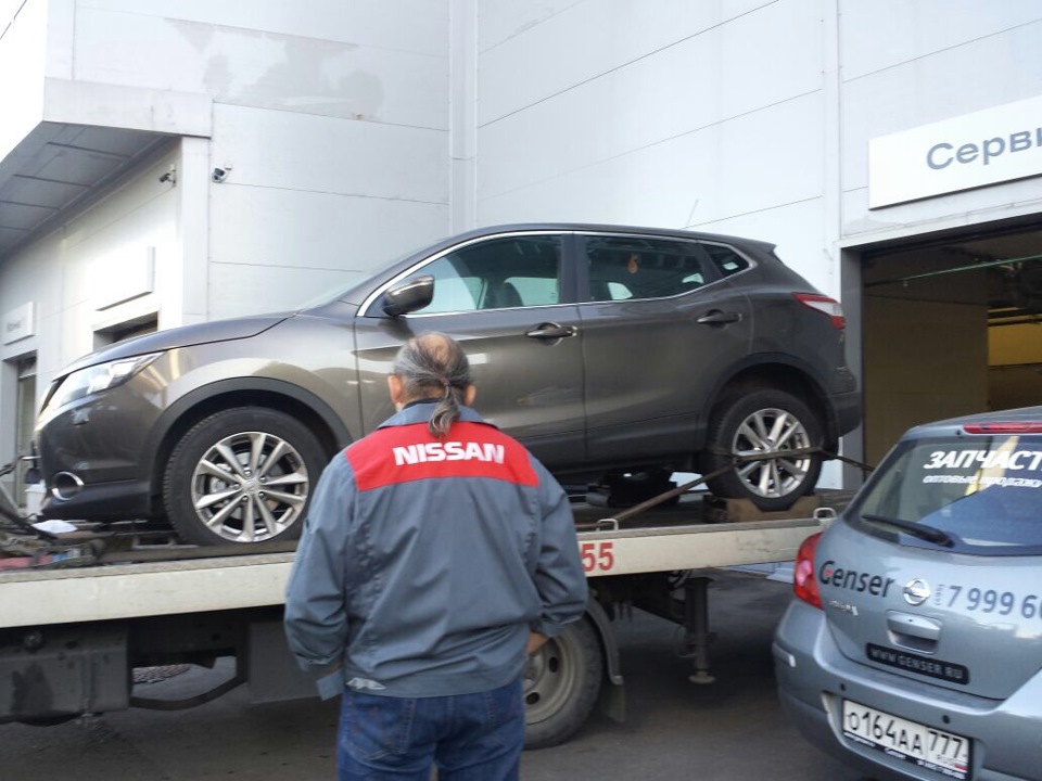 Трос ручного тормоза — Nissan Qashqai (2G), 2 л, 2014 года | поломка ...