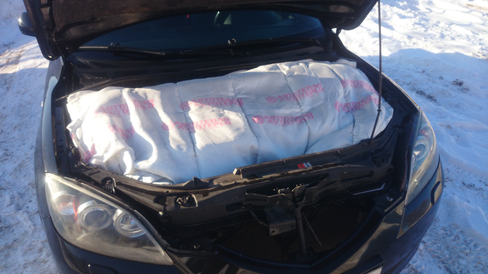 Авто одеяло и Новые шины на лето — Mazda 3 (1G) BK, 1,6 л, 2008 года ...