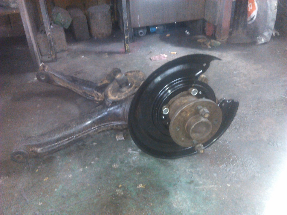 восстановление ручника, замена ступичного заднего подшипника, замена ...