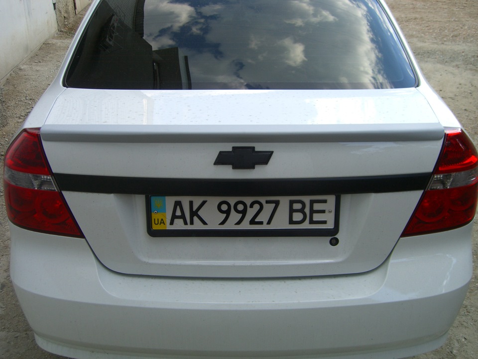 chevrolet aveo лип спойлер