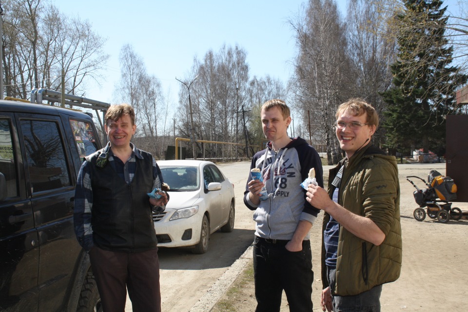 Что делают суровые джиперы перед покатушками? Кушают мороженное! — УАЗ Patriot