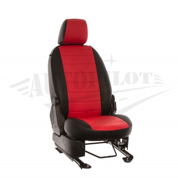 Красные чехлы на черную машину — Honda Civic 4D (8G), 1,8 л, 2008 года ...