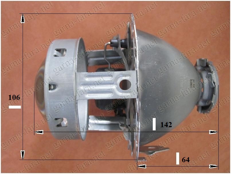 Размеры биксеноновых линз Hella предыдущего поколения — Skoda Octavia A5 Mk2