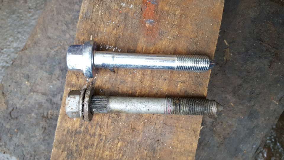 Замена болтов в заднем амортизаторе — Toyota Prius (30), 1,8 л., 2009 ...