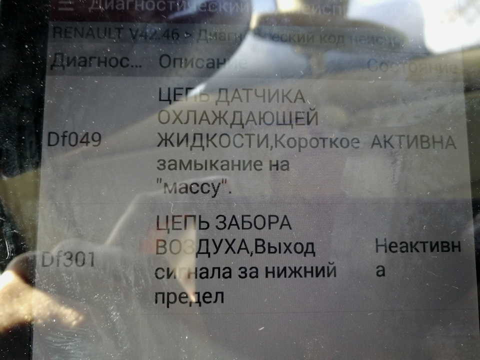 Запчасти на фото: DF049, DF301. Фото в бортжурнале Renault Grand Scenic II