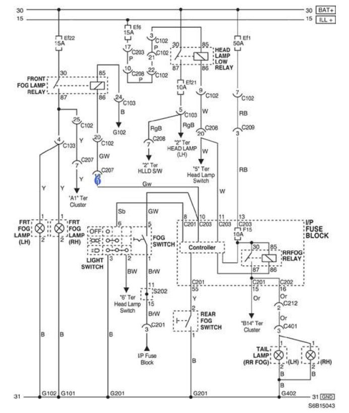 Схема проводки chevrolet aveo