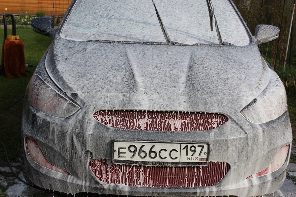 Нано Шампунь — Hyundai Solaris (1G), 1,6 л, 2011 года | мойка | DRIVE2