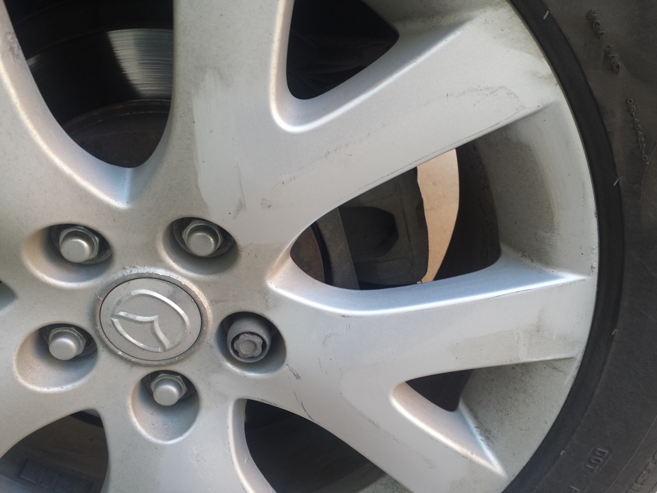 Поцарапали диск — Mazda CX-7, 2,3 л, 2009 года | ДТП | DRIVE2