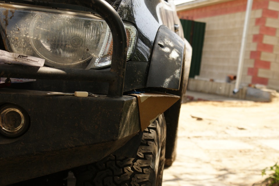 Расширители? нет, эпопея с лебёдкой. — Mitsubishi L200 (4G), 2,5 л ...