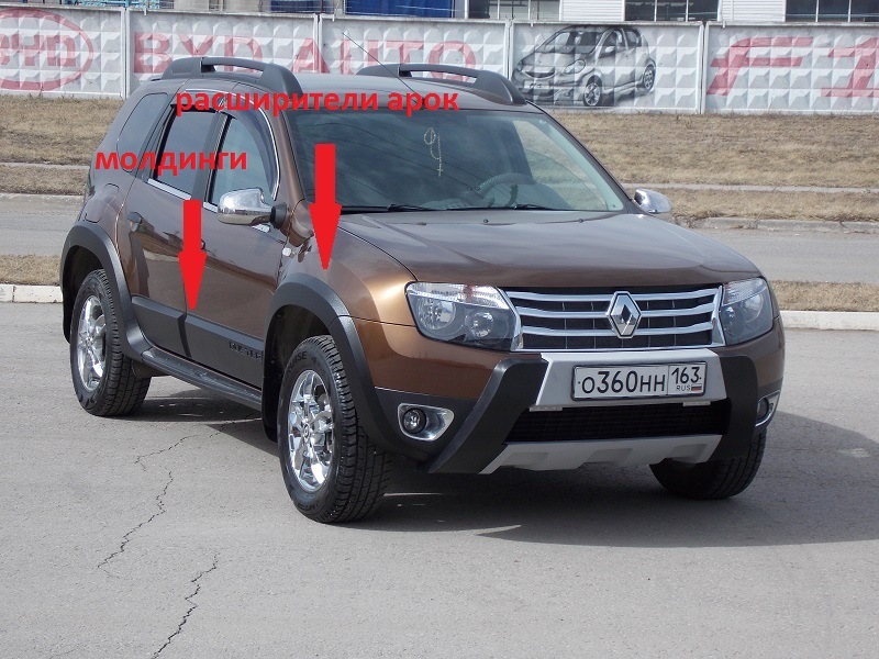 Расширители колесных арок Renault Duster 2010-2014 (I поколение)