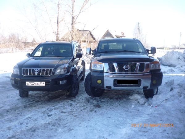 Фото сравнения габаритов ТИТАНА с другими авто — Nissan Titan (1G), 5,6 ...