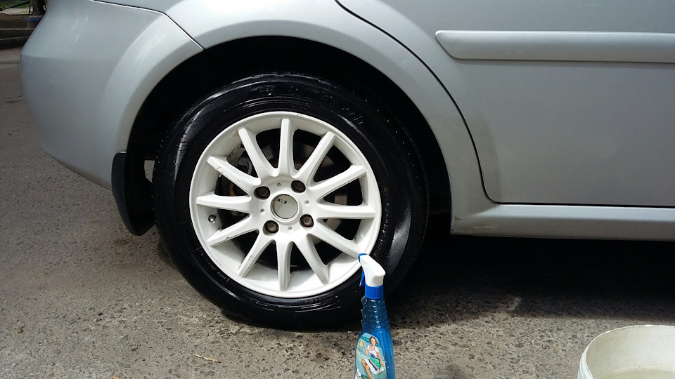 Чернитель резины — Chevrolet Lacetti 5D, 1,4 л, 2009 года | стайлинг ...