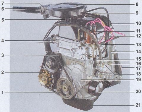 Двигатель ваз 2107 двигатель - характеристики, ремонт и замена