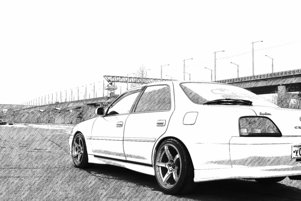 Toyota cresta рисунок