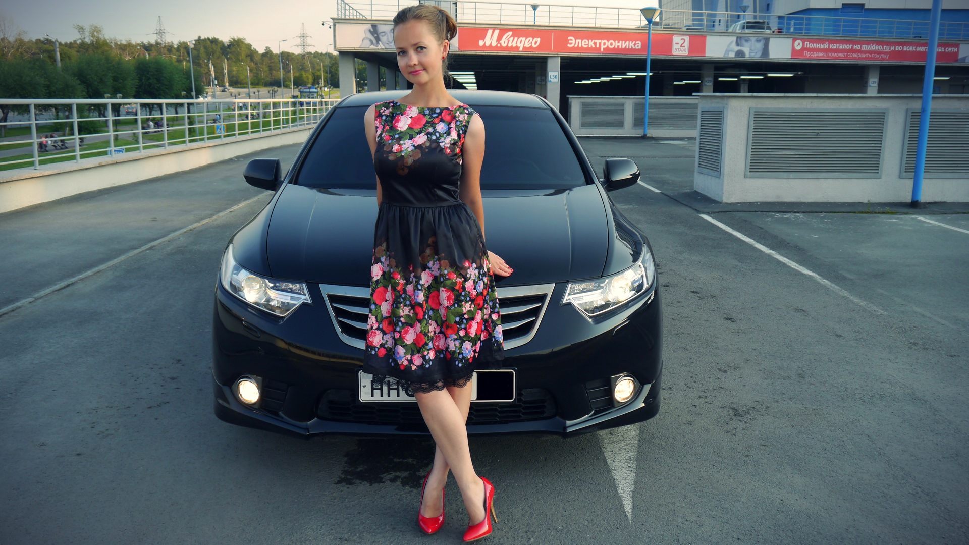 Honda Accord 8 девушка