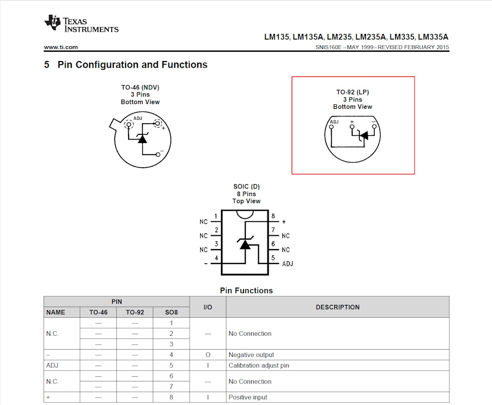 Lm335 датчик температуры схема