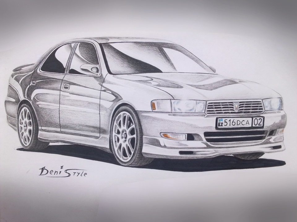 Рисунке 2 21 рисунок 2. Тойота Марк 2 арт сбоку. Toyota Cresta jzx100 рисунок. Toyota Cresta 100 карандашом. Тойота Креста 90 кузов рисунок.