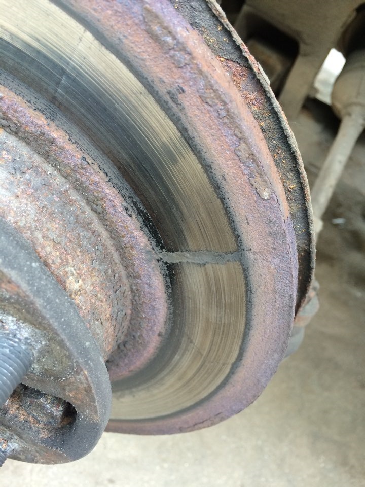 Дефект на тормозном диске — Daewoo Matiz (M100, M150), 1 л, 2005 года ...