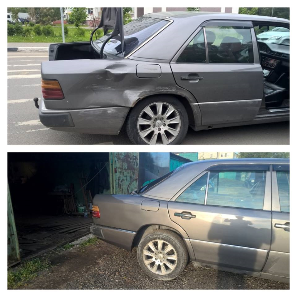 Попал в аварию — Mercedes-Benz E-class (W124), 2,3 л, 1993 года | ДТП |  DRIVE2