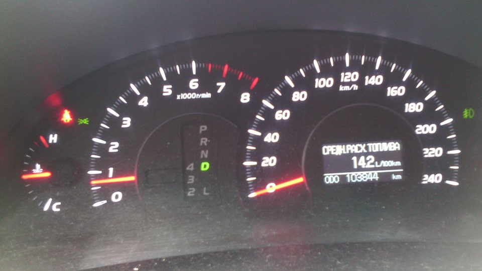 Расход — Toyota Camry (XV40), 2,4 л, 2010 года | наблюдение | DRIVE2