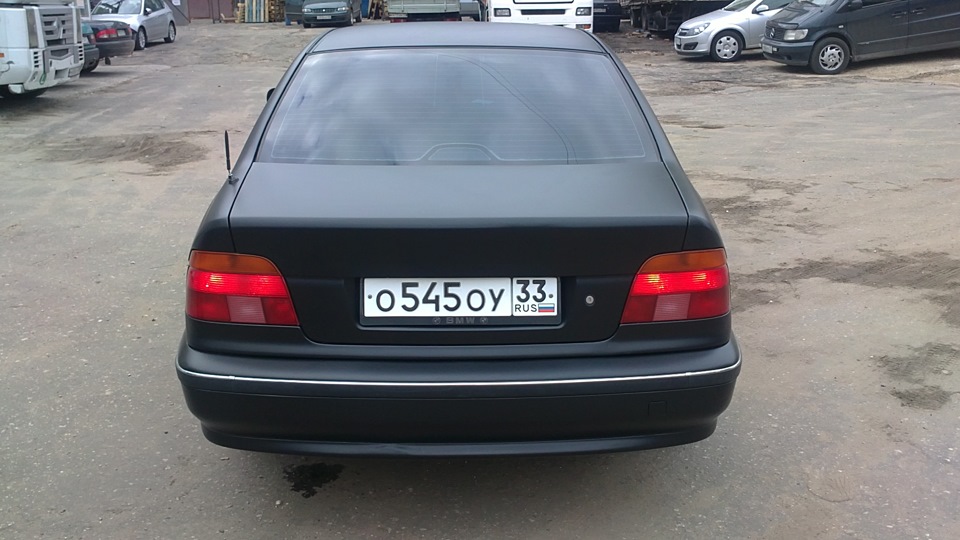 e39 матовый черный — DRIVE2