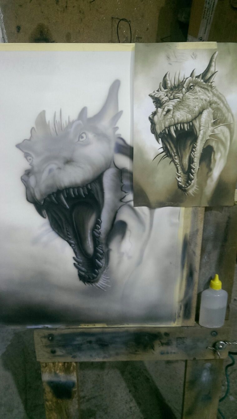 Аэрография Дракон — DRIVE2