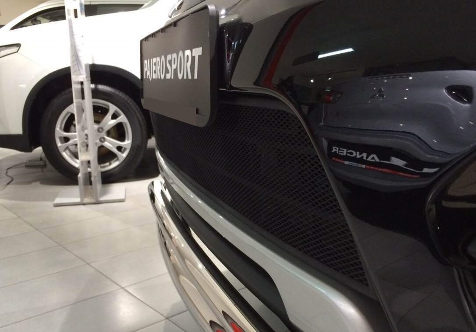 ЗАЩИТА РАДИАТОРА "MITSUBISHI PAJERO SPORT" 2014 г.- (Калужская сборка ...