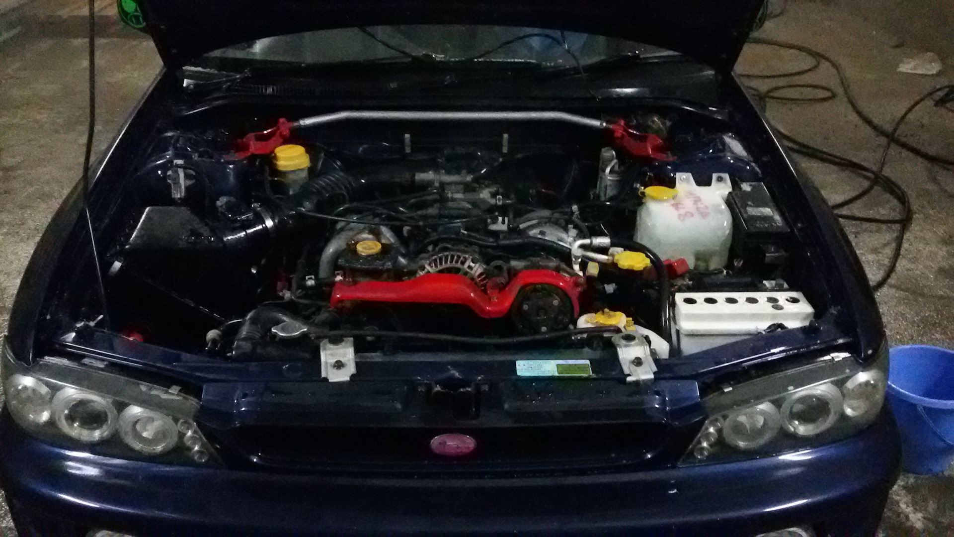 Мытье двигателя — Subaru Impreza (GC, GF), 1,6 л, 1995 года | мойка ...