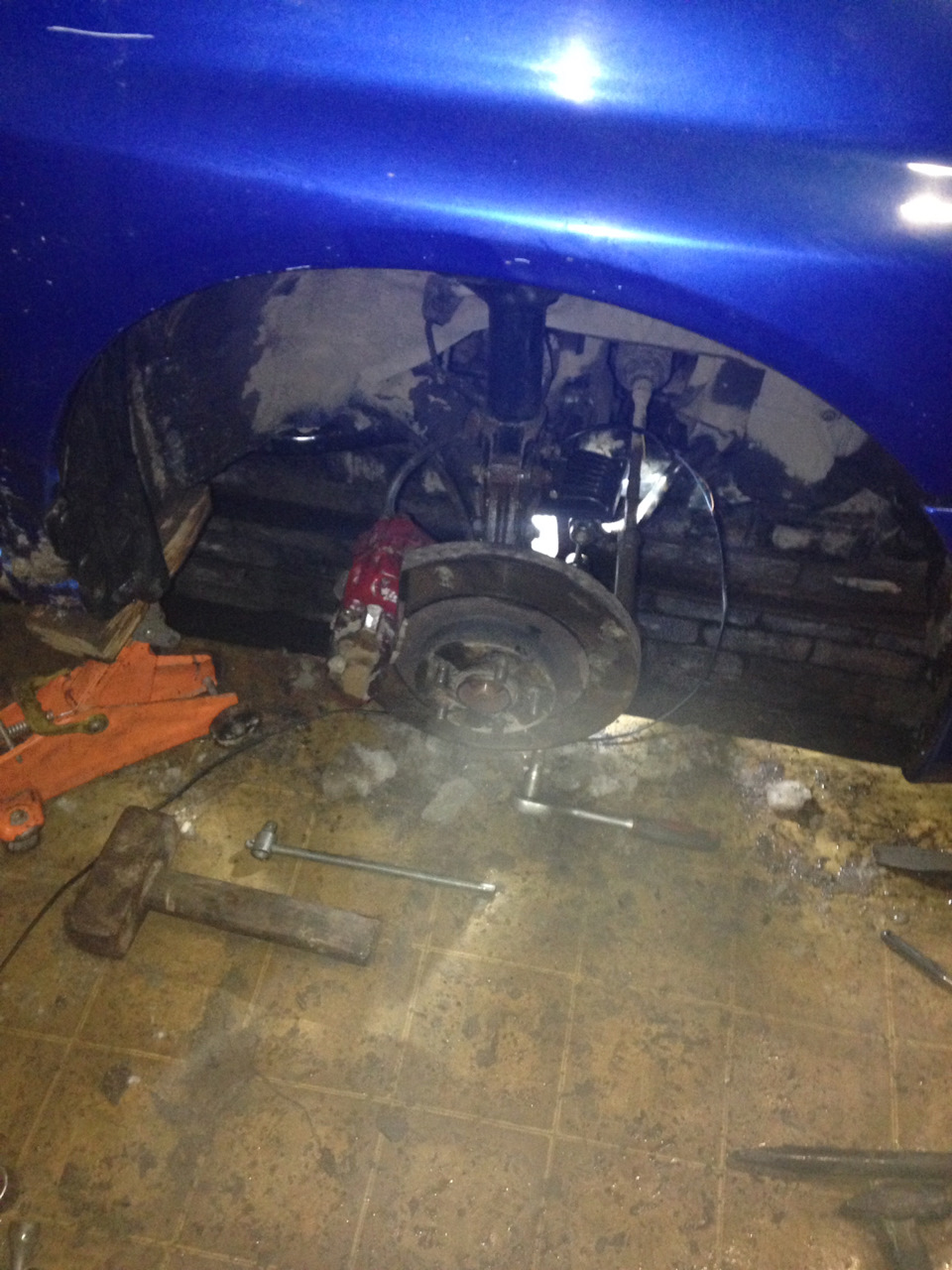 Ремонт передней подвески и приводов — Subaru Impreza WRX (GD, GG), 2 л ...