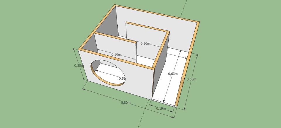 Короб для сабвуфера в ваз 2107 чертеж