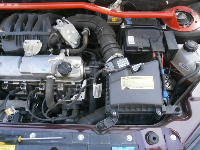 Промывка дросселя и замена воздушного фильтра — Lada Гранта, 1,6 л ...