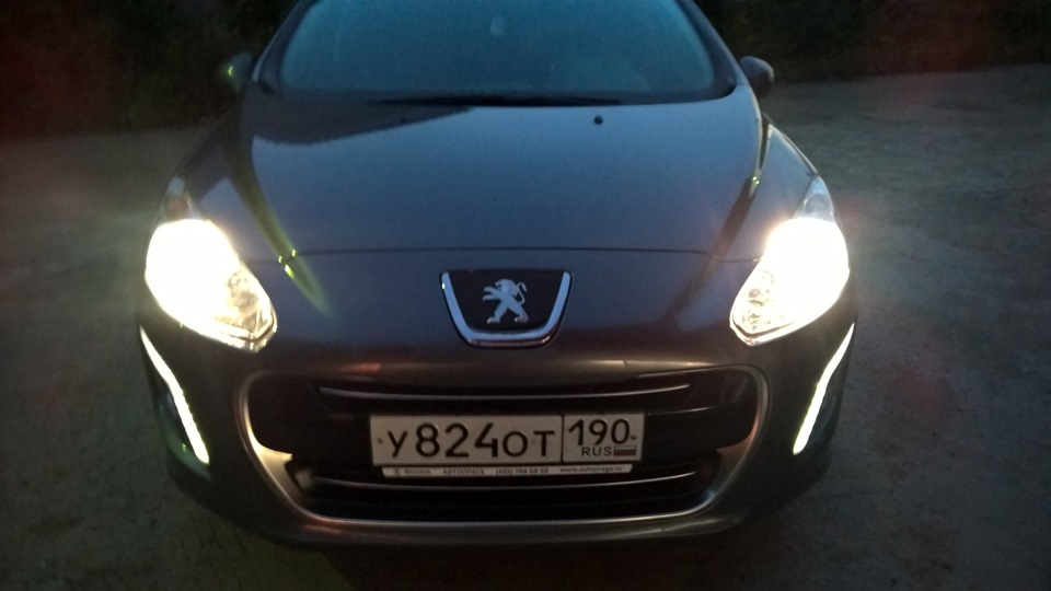 Новые галогенки — Peugeot 308 (1G)