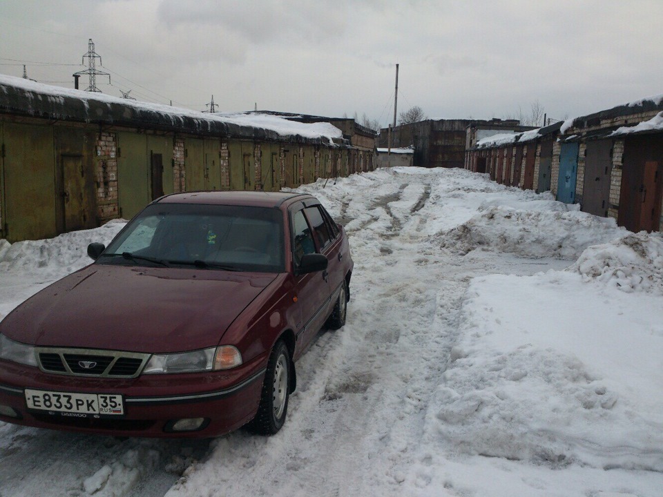 Увяз в снегу — Daewoo Nexia (2G), 1,5 л, 2007 года | помощь на дороге ...