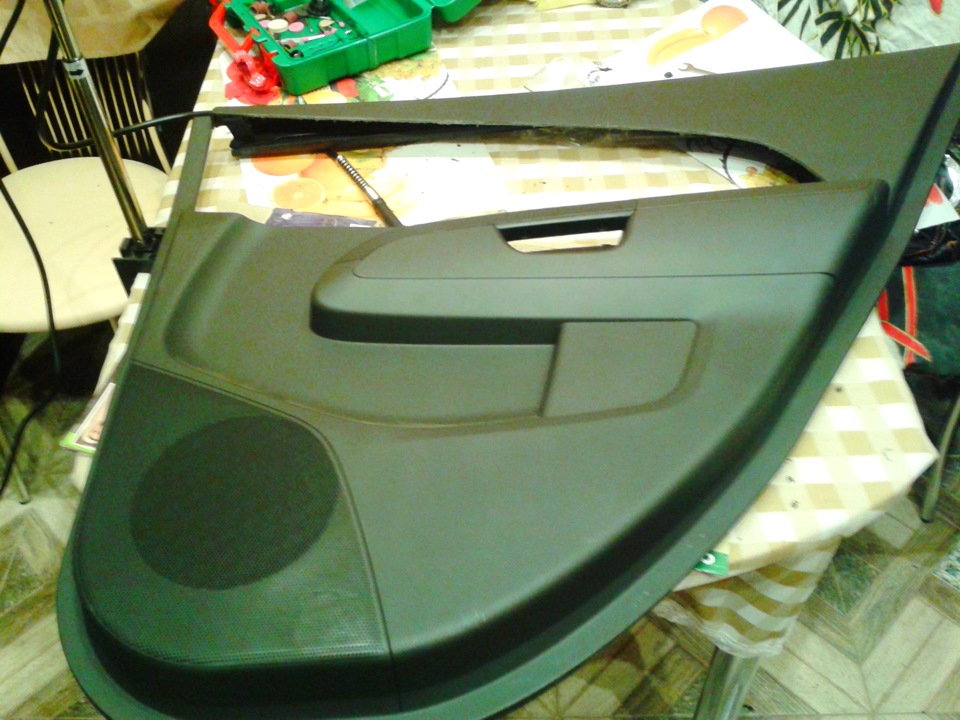 Обшивка салона экокожей — карты задних дверей — Chevrolet Aveo Sedan ...