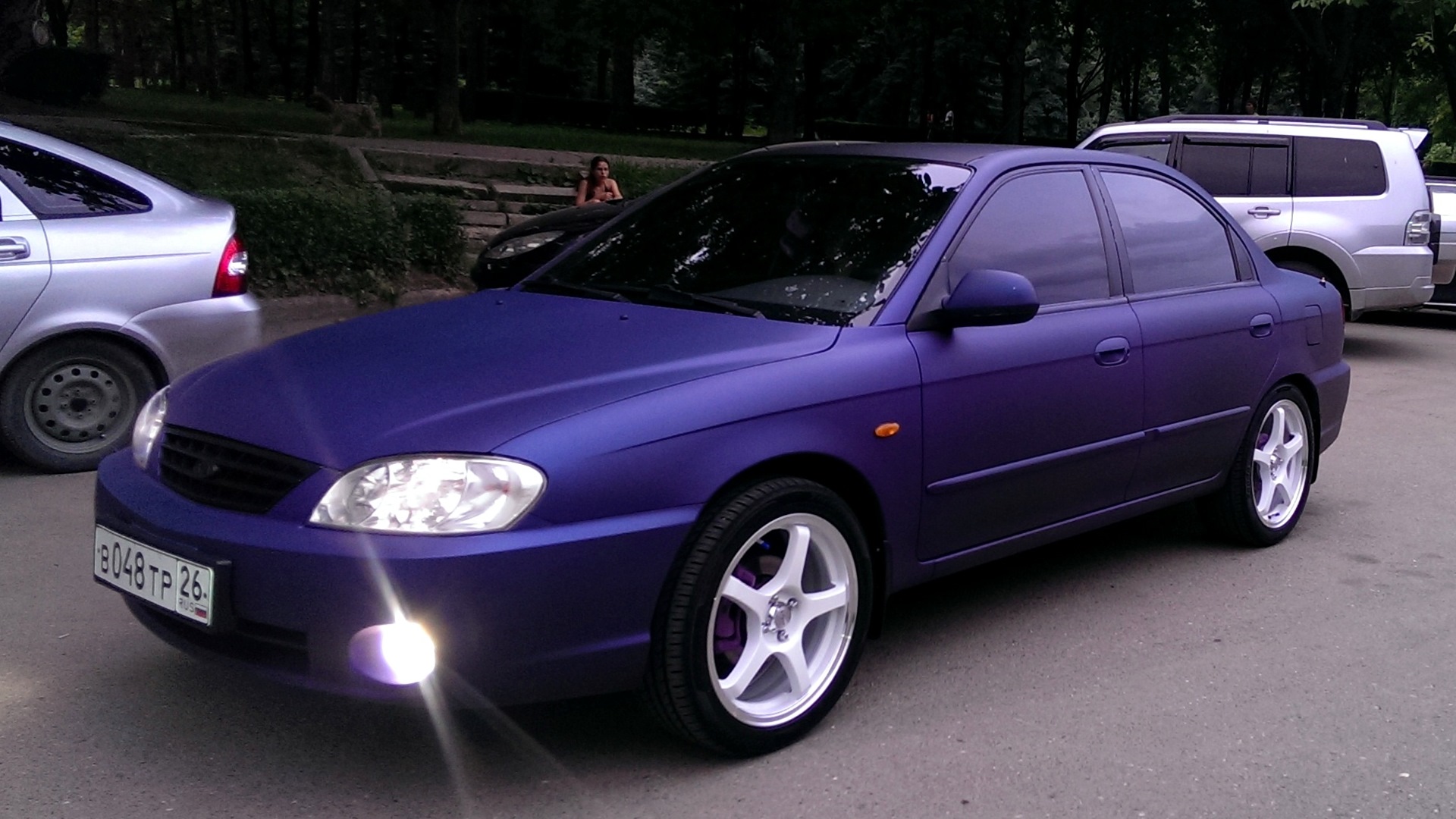 Kia Spectra 2006 фиолетовая