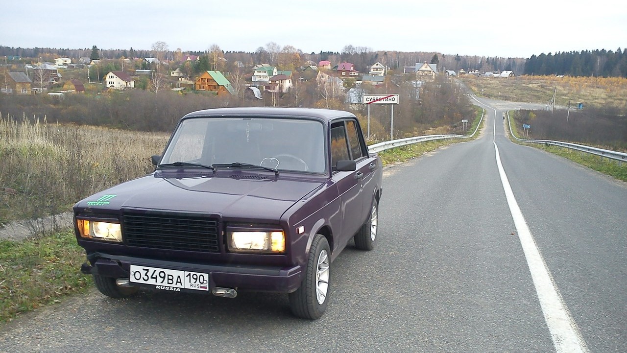 Lada 21074 1.6 бензиновый 2001 | баклажановый кирпич на DRIVE2