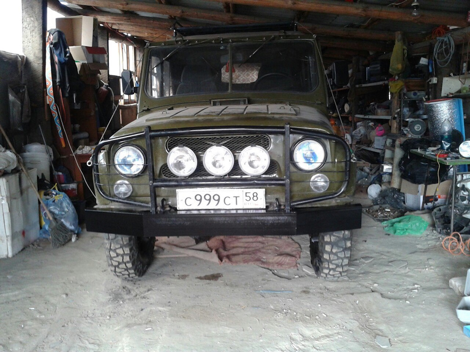бампер из 14го швеллера на уаз — УАЗ 469, 2,4 л, 1986 года | тюнинг ...