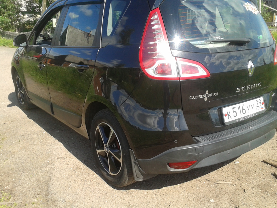 Убрал царапины на заднем бампере — Renault Scenic III, 1,5 л, 2010 года ...