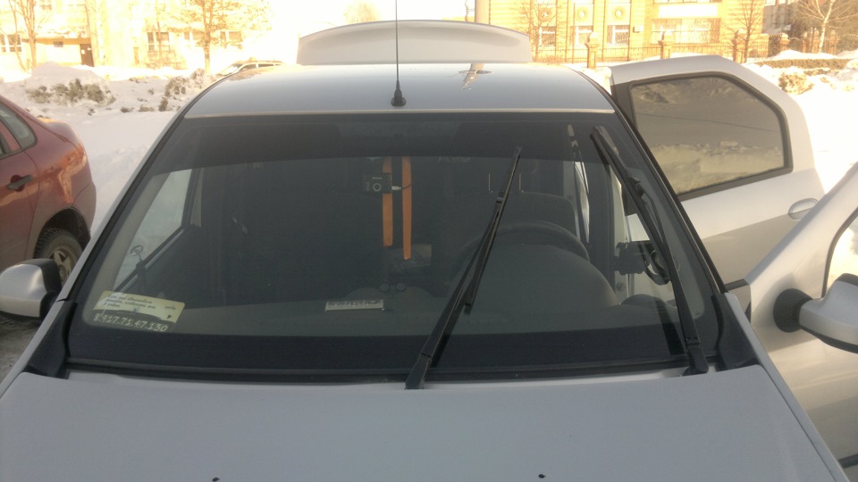Доработка трапеции дворников — Renault Logan (1G), 1,6 л, 2013 года ...