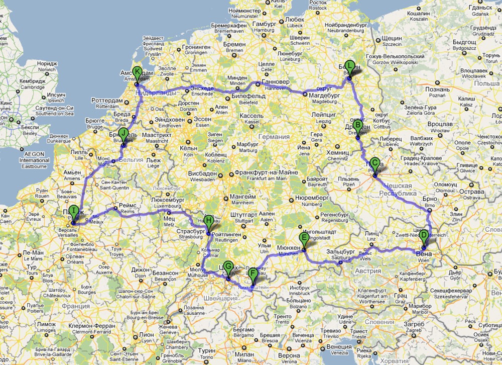 Путешествие в германию план