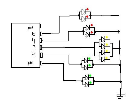 Attiny85 usb схема