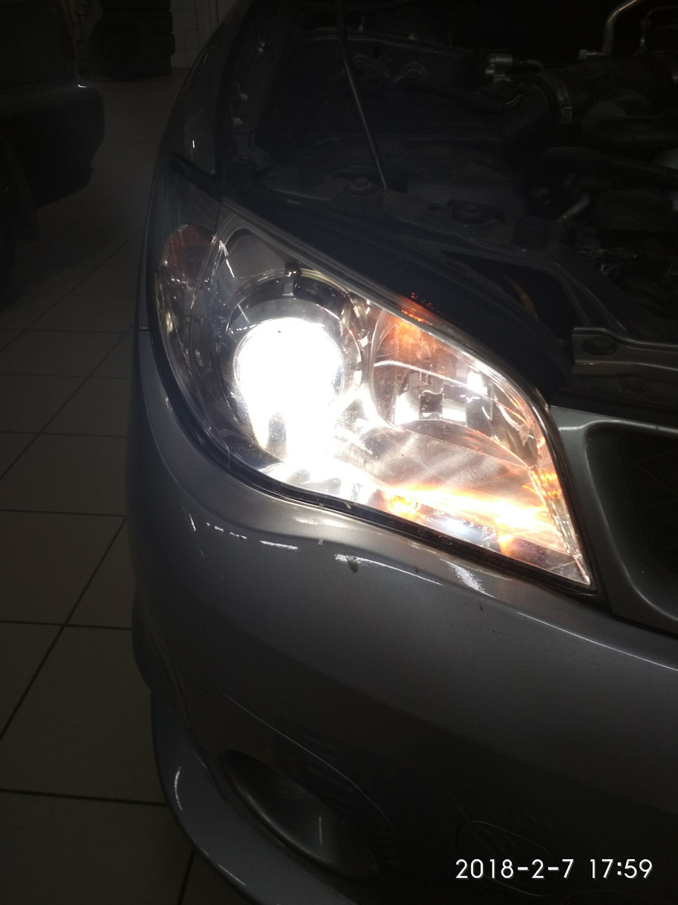 LED лампы H7 в ближний свет — Subaru Impreza (GD, GG), 1,5 л, 2006 года |  аксессуары | DRIVE2